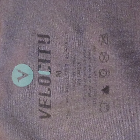 VELOCITY HIGH WAISTED SPANDEX Workout Bike Shorts Purple Sz.M - Picture 11 of 15